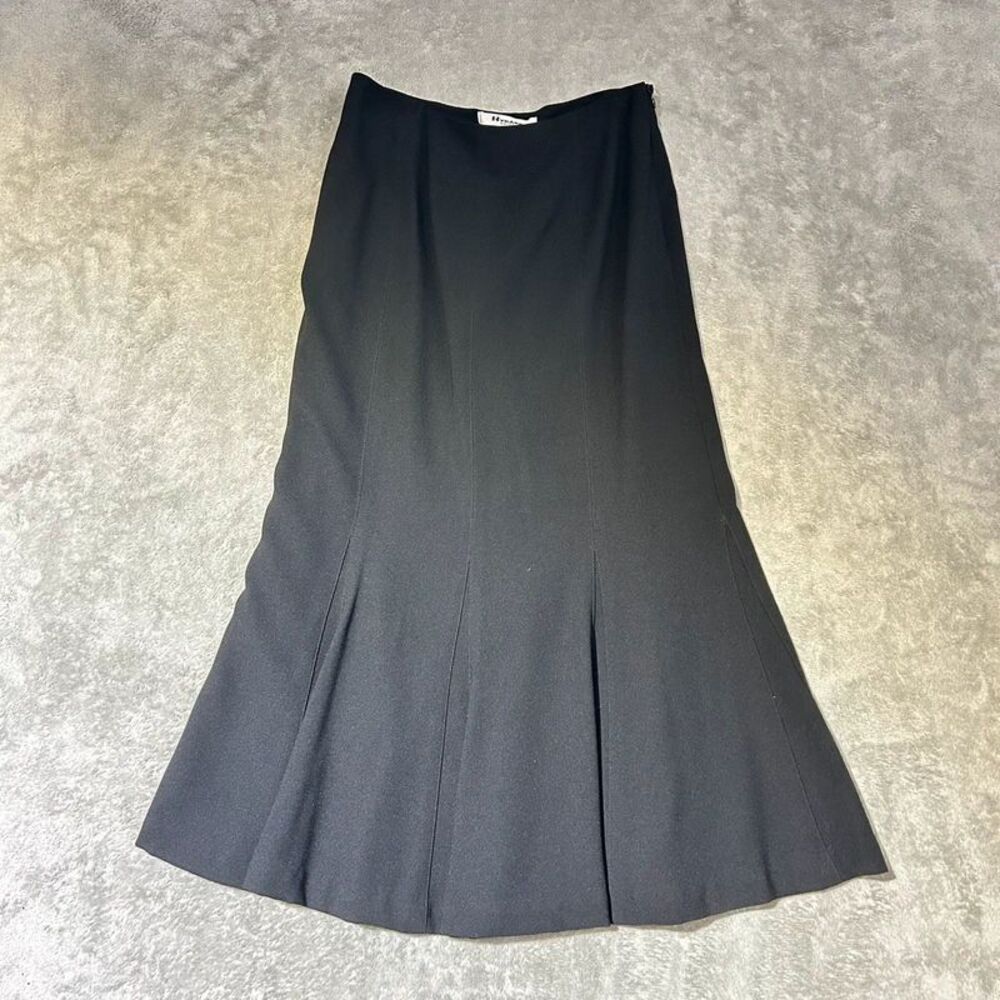 Vintage Women Nygard Black Skirt Paneled flared mermaid Size 6